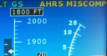 What does “AHRS Miscompare” mean?